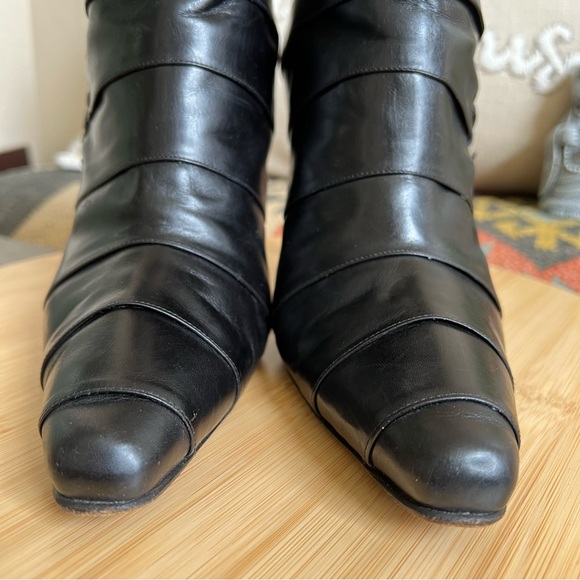 Manolo Blahnik M-Fertiti Fodera Leather Ankle Stiletto Boots EU40/US10 $1,298 - Picture 5 of 13